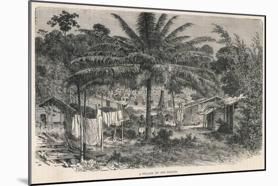 Gabon Village-null-Mounted Art Print