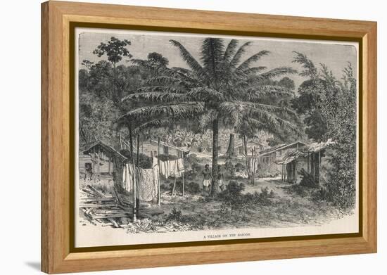 Gabon Village-null-Framed Stretched Canvas