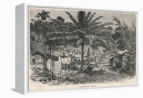 Gabon Village-null-Framed Stretched Canvas