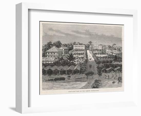 Gabon West Africa: a European Trading Settlement-null-Framed Art Print