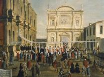 Lunch at San Beneto Theatre Offered by Doge in Honor of Princes of North, Venice-Gabriel Bella-Framed Giclee Print