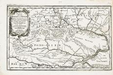 Map Showing Both Poltava and Bender-Gabriel Bodenehr the Elder-Mounted Giclee Print