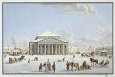 View of the Bolshoi Theatre in St Petersburg, Early 19th Century-Gabriel Ludwig Lory the Elder-Framed Giclee Print