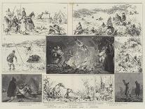 Sketches at a Pig-Sticking Camp in Morocco-Gabriel Nicolet-Giclee Print