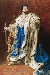 Ludwig II as the Grand Master of the Order of the Knights of St George, 1887-Gabriel Schachinger-Framed Premier Image Canvas