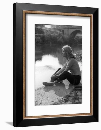 Gabriella Farinon on a River Bank-Marisa Rastellini-Framed Photographic Print