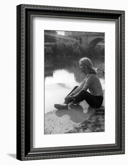 Gabriella Farinon on a River Bank-Marisa Rastellini-Framed Photographic Print