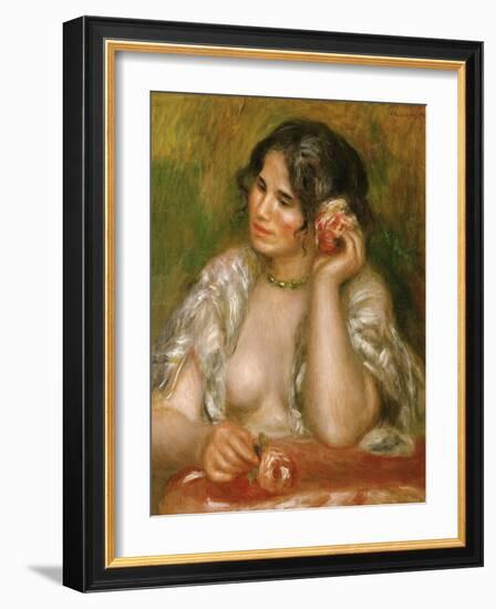 Gabrielle a La Rose, 1911-Pierre-Auguste Renoir-Framed Giclee Print