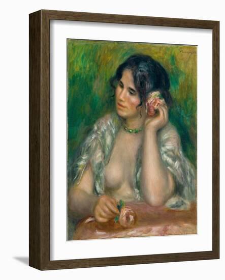 Gabrielle À La Rose-Pierre-Auguste Renoir-Framed Giclee Print