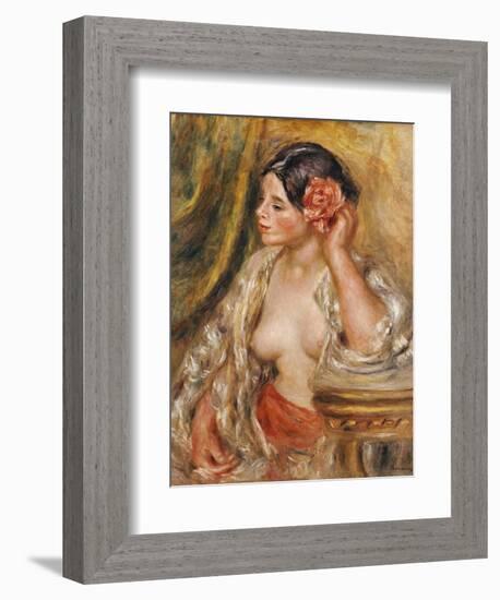 Gabrielle a Sa Coiffure, 1910-Pierre-Auguste Renoir-Framed Giclee Print