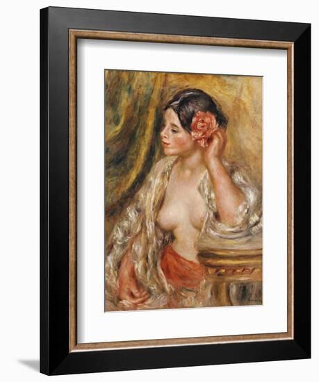 Gabrielle a Sa Coiffure, 1910-Pierre-Auguste Renoir-Framed Giclee Print