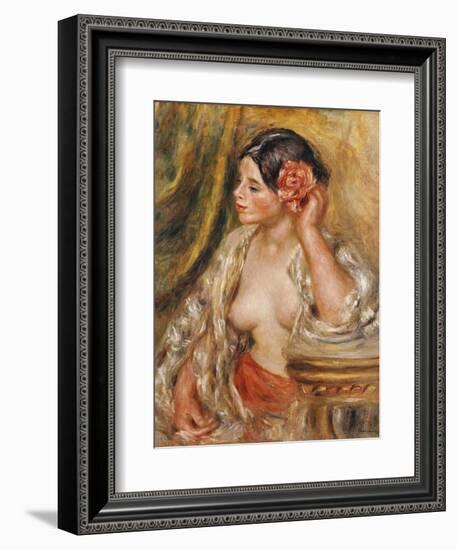 Gabrielle a Sa Coiffure, 1910-Pierre-Auguste Renoir-Framed Giclee Print