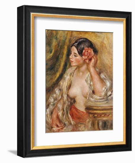 Gabrielle a Sa Coiffure, 1910-Pierre-Auguste Renoir-Framed Giclee Print