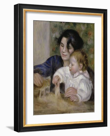 Gabrielle and Jean-Pierre-Auguste Renoir-Framed Giclee Print