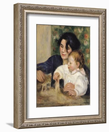 Gabrielle and Jean-Pierre-Auguste Renoir-Framed Art Print