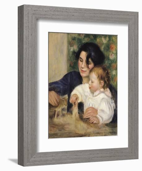 Gabrielle and Jean-Pierre-Auguste Renoir-Framed Art Print