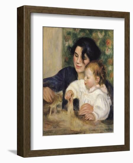 Gabrielle and Jean-Pierre-Auguste Renoir-Framed Art Print