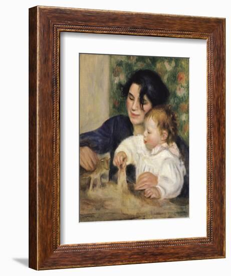 Gabrielle and Jean-Pierre-Auguste Renoir-Framed Art Print