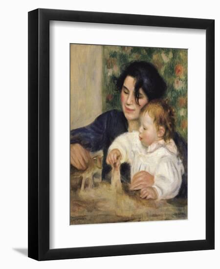 Gabrielle and Jean-Pierre-Auguste Renoir-Framed Art Print