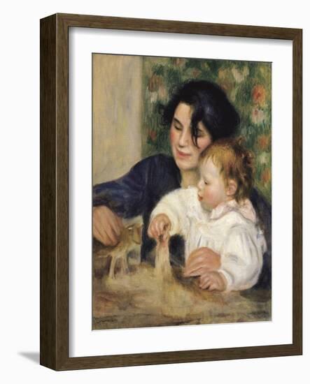 Gabrielle and Jean-Pierre-Auguste Renoir-Framed Art Print