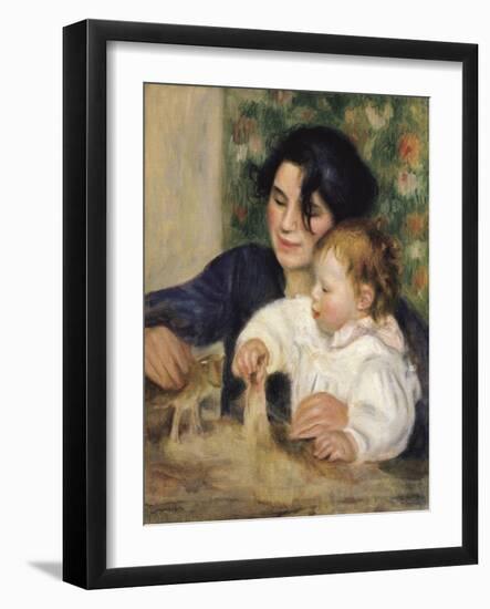 Gabrielle and Jean-Pierre-Auguste Renoir-Framed Art Print