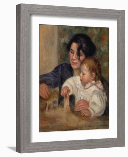 Gabrielle and Jean-Pierre-Auguste Renoir-Framed Giclee Print