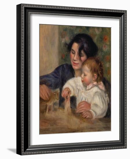 Gabrielle and Jean-Pierre-Auguste Renoir-Framed Giclee Print