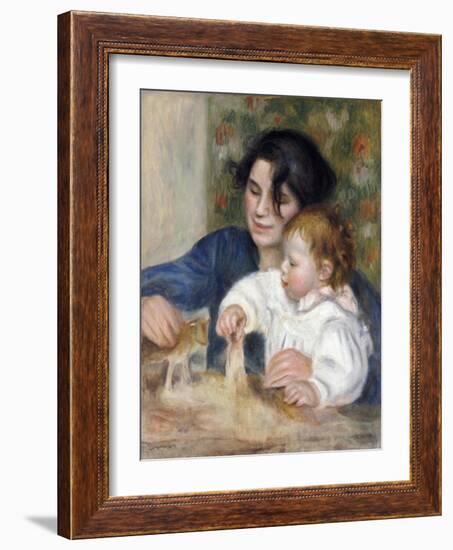 Gabrielle and Jean-Pierre-Auguste Renoir-Framed Giclee Print