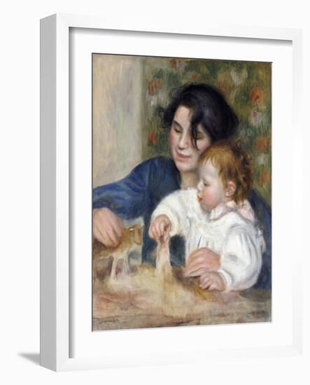 Gabrielle and Jean-Pierre-Auguste Renoir-Framed Giclee Print