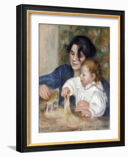 Gabrielle and Jean-Pierre-Auguste Renoir-Framed Giclee Print