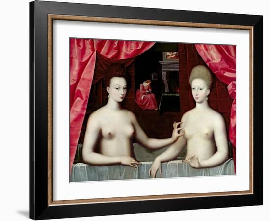 Gabrielle D'Estrées and One of Her Sisters, Duchesse De Villars-null-Framed Giclee Print