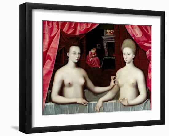 Gabrielle D'Estrées and One of Her Sisters, Duchesse De Villars-null-Framed Giclee Print