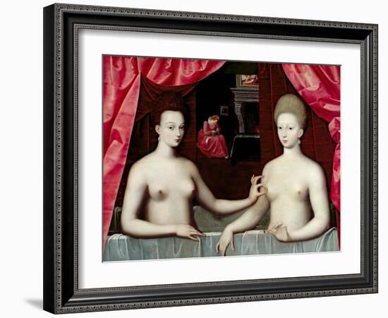 Gabrielle D'Estrées and One of Her Sisters, Duchesse De Villars-null-Framed Giclee Print