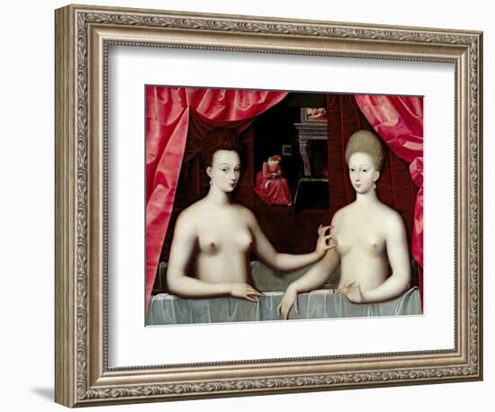 Gabrielle D'Estrées and One of Her Sisters, Duchesse De Villars-null-Framed Giclee Print