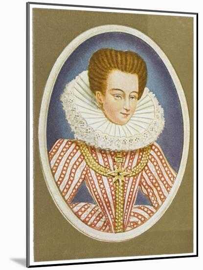 Gabrielle Estrees Mistress of Henri IV-Nicholas Hilliard-Mounted Art Print
