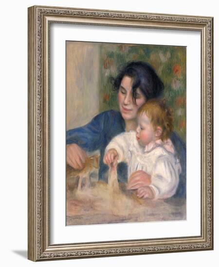 Gabrielle Renard and Infant Son, Jean, 1896-Pierre-Auguste Renoir-Framed Giclee Print