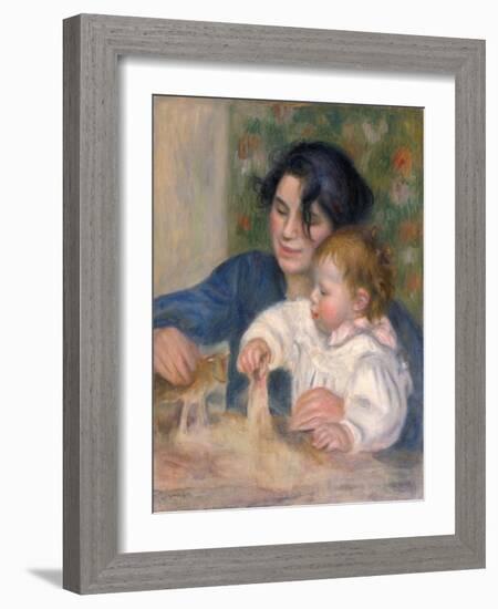 Gabrielle Renard and Infant Son, Jean, 1896-Pierre-Auguste Renoir-Framed Giclee Print