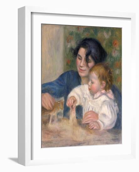 Gabrielle Renard and Infant Son, Jean, 1896-Pierre-Auguste Renoir-Framed Giclee Print