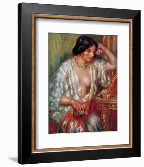 Gabrielle-Pierre-Auguste Renoir-Framed Art Print