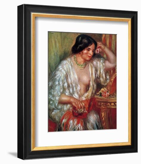 Gabrielle-Pierre-Auguste Renoir-Framed Art Print