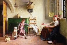 The First Steps, 1876-Gaetano Chierici-Giclee Print