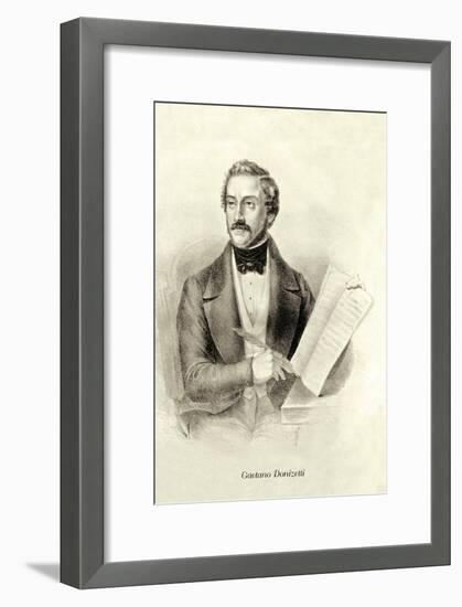 Gaetano Donizetti-null-Framed Art Print