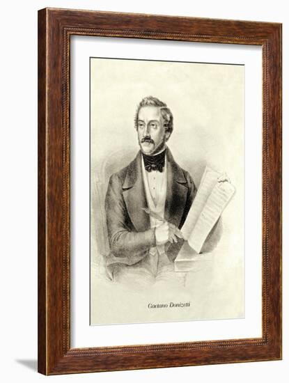 Gaetano Donizetti-null-Framed Art Print