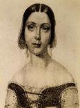 Portrait of Fanny Goldberg, Soprano, Interpreter of Caterina Cornaro-Gaetano Gandolfi-Framed Giclee Print