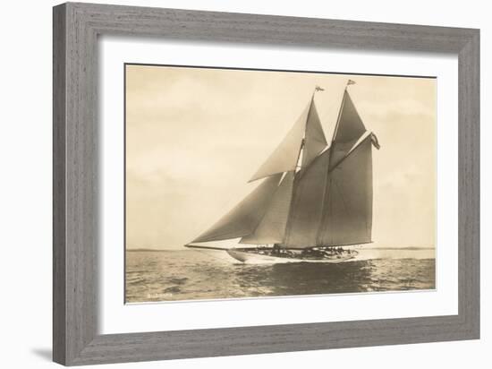 Gaff-Rigged Schooner-null-Framed Art Print