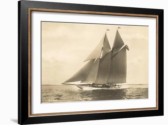 Gaff-Rigged Schooner--Framed Art Print