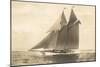 Gaff-Rigged Schooner-null-Mounted Art Print