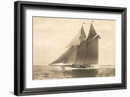 Gaff-Rigged Schooner-null-Framed Art Print