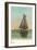 Gaff-Rigged Sloop, Becalmed-null-Framed Art Print