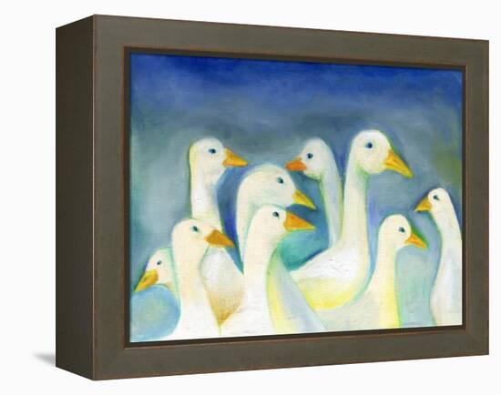 Gaggle, 2012-Nancy Moniz-Framed Premier Image Canvas